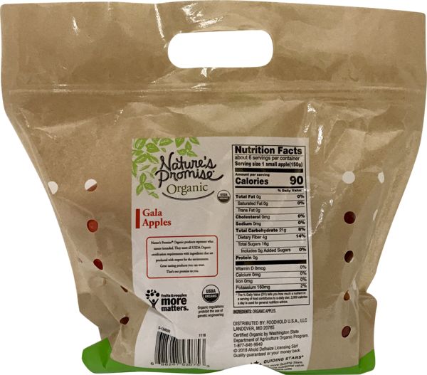 Nature's Promise Organic Apples Gala - 3 lb bag