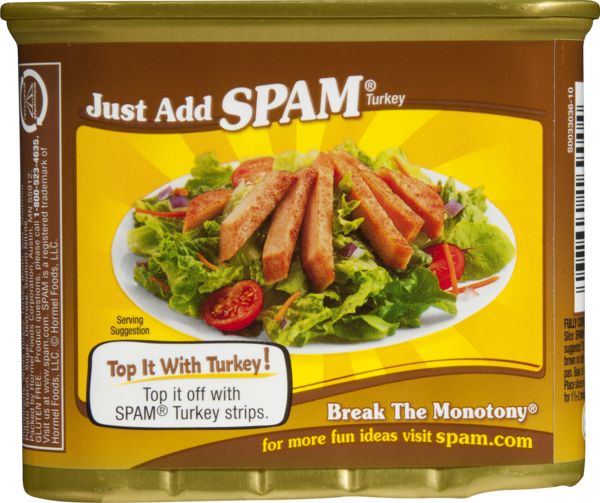 Spam Oven Roasted Turkey 12-Ounce Cans Pack of 6