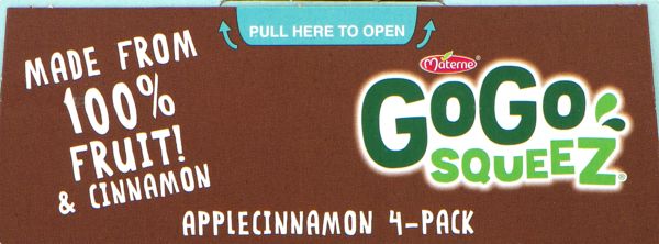 Materne GoGo Squeez Organic Apple Cinnamon Fruit on the Go