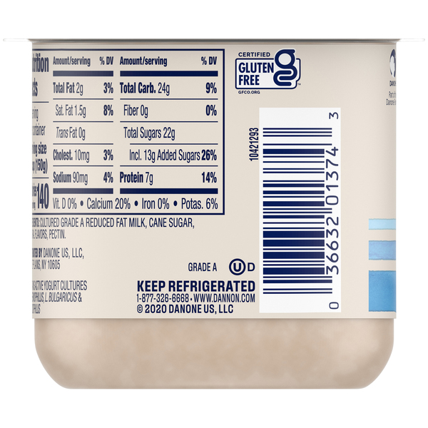 Dannon Yogurt Nutritional Information Besto Blog