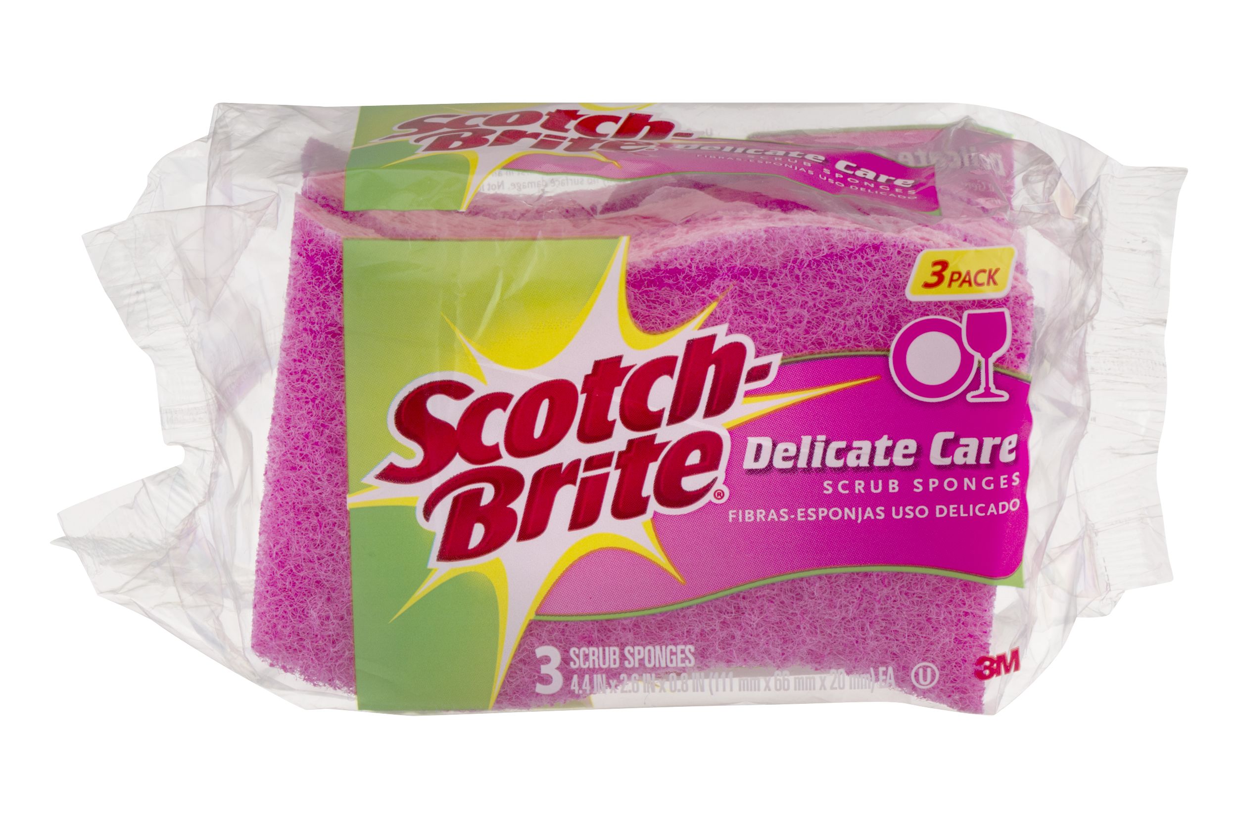 Scotch-Brite Scrub Sponges Delicate Care - 3 ct pkg | Food Lion