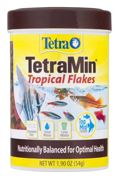 Tetra TetraMin Balanced Diet Tropical Fish Food Flakes, 3.53 oz 