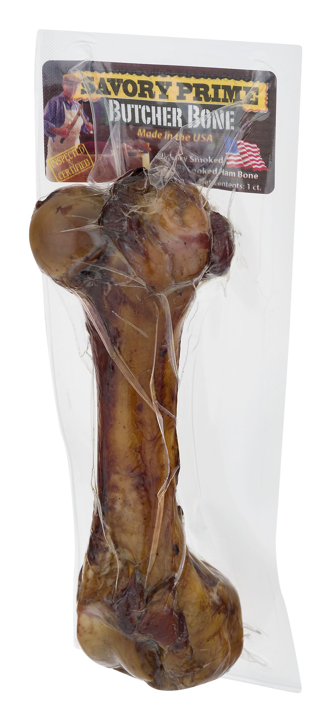 Savory Prime Butcher Bone Fully Cooked Ham Bone Hickory Smoked 1