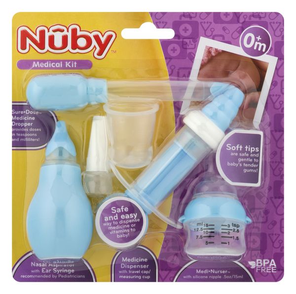 Nuby Medical Nasal Aspirator & Ear Syringe Set - 1 ea pkg