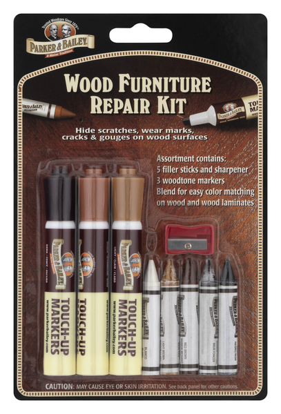 Parker & Bailey Touch-Up Markers - Furniture Markers Touch Up Furniture  Scratch Repair Markers Wood Floor Scratch Remover Wood Marker Wood Stain