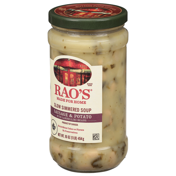 Rao's Made From Home Sausage & Potato Soup, 16oz (Pack of 6)