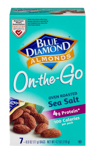 Blue Diamond Dry Roasted Sea Salt Almonds Case