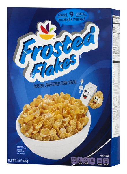 Kellogg's Frosted Flakes Original Breakfast Cereal, Family Size, 13.5 oz Box