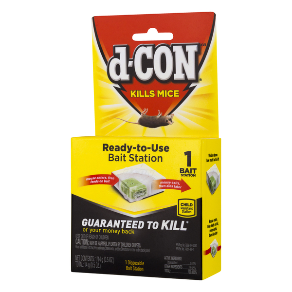 Tomcat Mouse Killer versus d-Con Bait Stations 