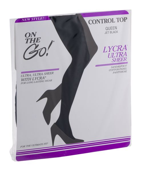 On The Go Women's Ultra Sheer Lycra Pantyhose