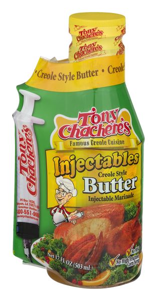 Tony Chacheres Marinade, Butter, Creole Style, Injectable - 17 fl oz