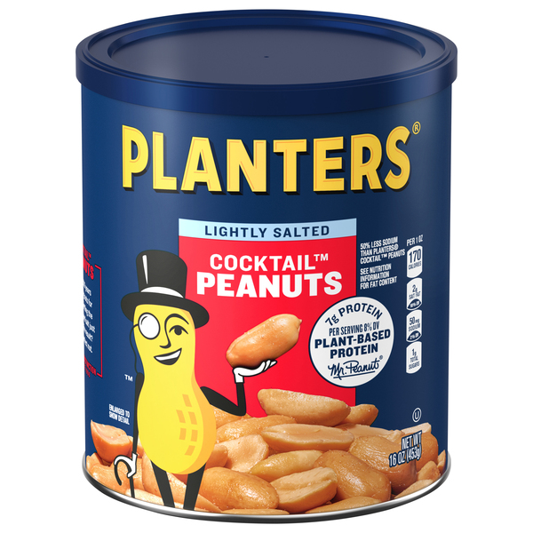 Planters Lightly Salted Cocktail Peanuts 16 oz E-Commerce Front