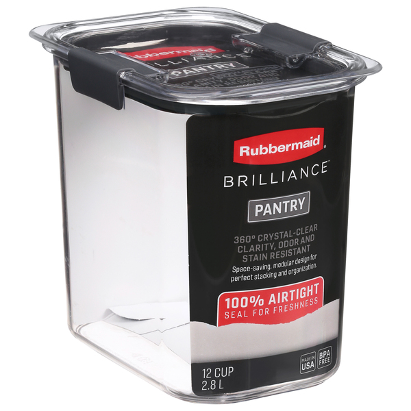 Rubbermaid Brilliance 12 Cup Pantry Airtight Food Storage