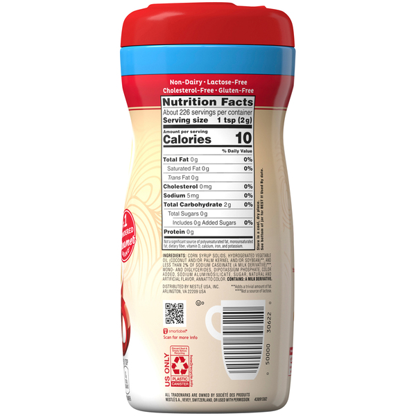 Nestle Coffee mate Original Fat Free Powdered Coffee Creamer, 16 oz 