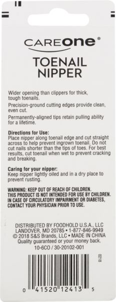 CareOne Deluxe Toenail Clippers with File - 1 ea