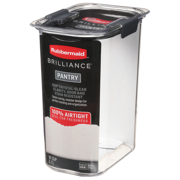 Rubbermaid Brilliance Pantry Storage Container 16 Cup - 1 ea