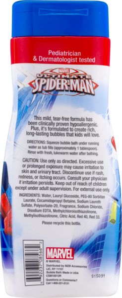  Mzb Spider Man Bbl Bath ( Size 24z Mzb Spider Man Bubble Bath  24z : Beauty & Personal Care