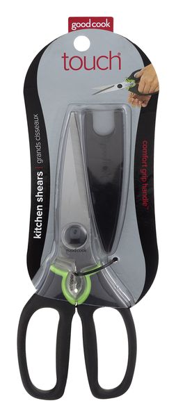 GoodCook Touch Kitchen Shears, Stainless Steel with Non-slip Grip