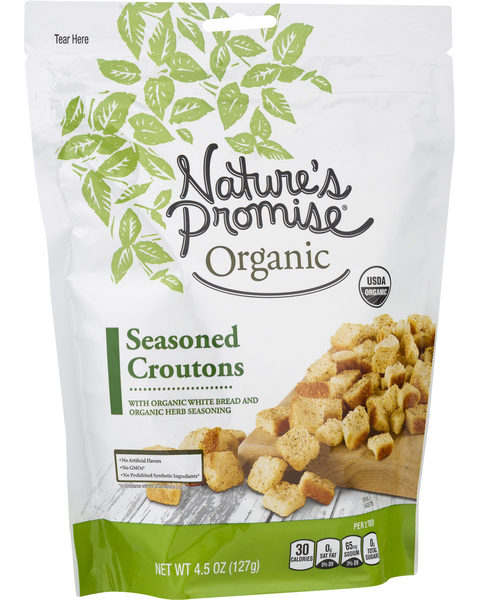 Save on Nature's Promise Organic Croutons Seasoned Order Online