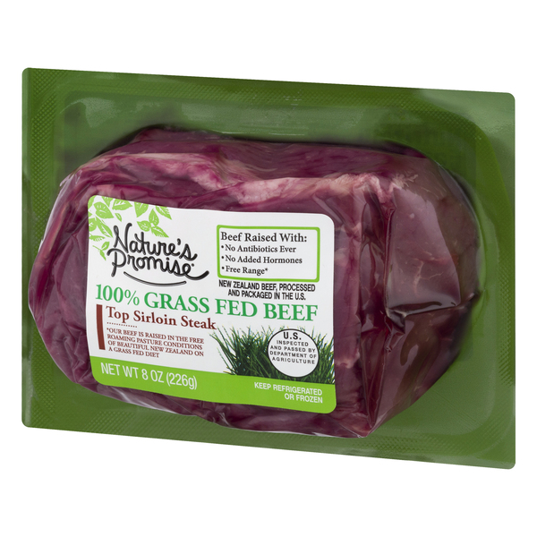 Nature's Promise 100% Grass-fed Beef Top Sirloin Steak Fresh - 8 oz pkg