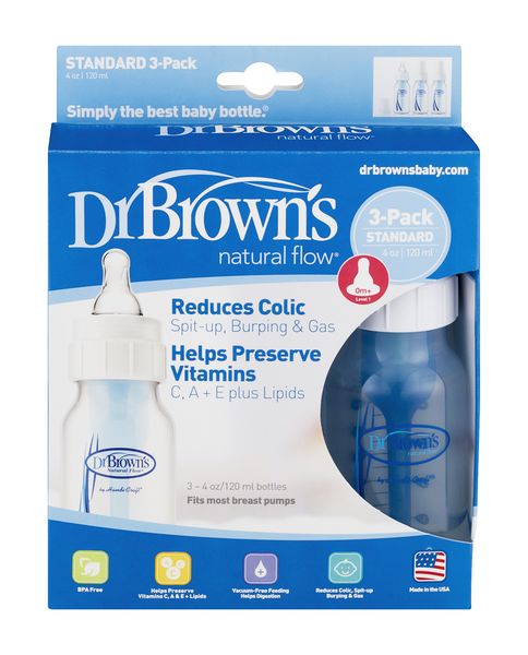 Dr Browns Natural Flow Cleaning Brushes, Replacement, for Standard and Wide-Neck Bottles - 4 brushes