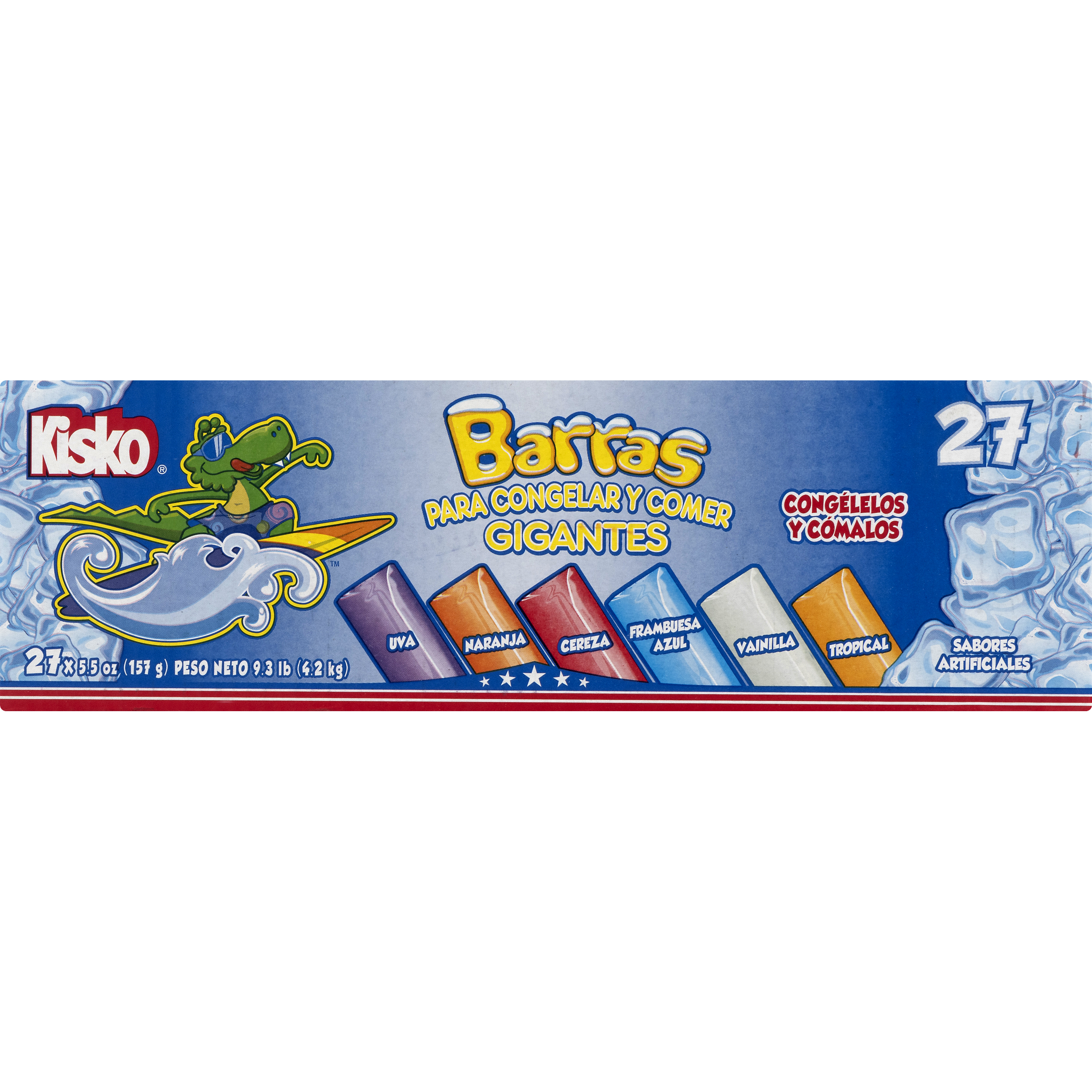 【アイス】 Kisko Assorted Flavors Giant Freezies - 27 ct | MARTIN'S