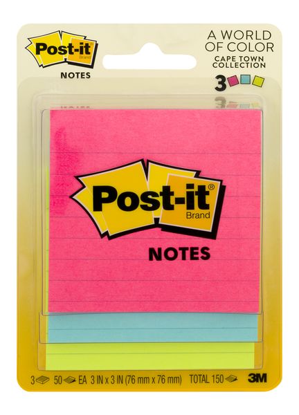 3M Post-it Super Sticky Notes Yellow 3 X 3 Inch - 50 Sheets/Pad