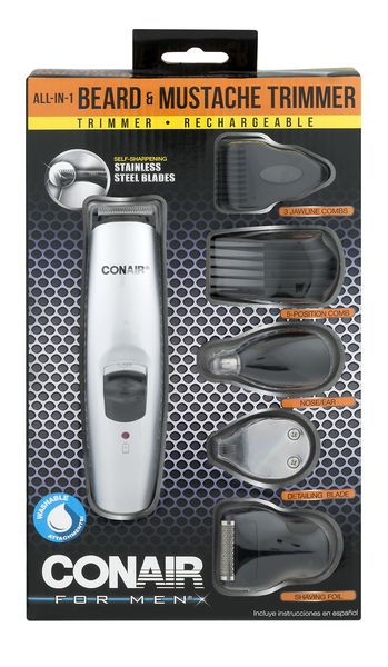 Conair Battery-Operated 2 in 1 Beard and Mustache Trimmer