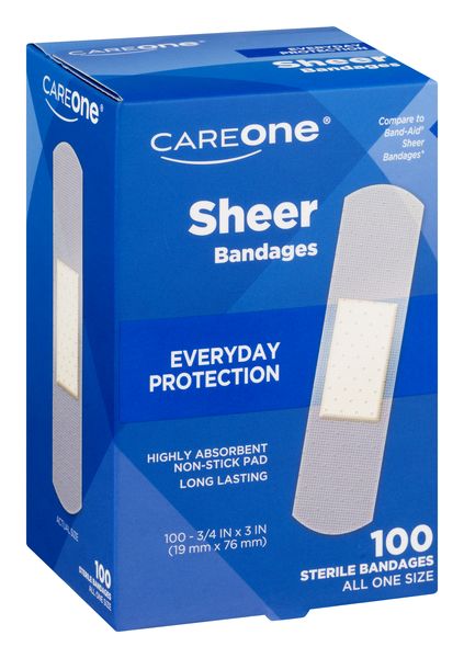 BAND-AID Flexible Fabric Adhesive Bandages 3/4 Inch X 3 Inches 100 ea :  : Health & Personal Care