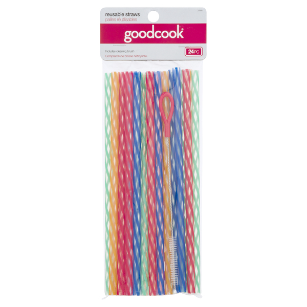 Goodcook Touch Straws, Stainless Steel