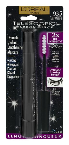 L'Oreal Telescopic Dramatic Looking Lengthening Mascara Carbon Black 935 -  0.27 oz pkg