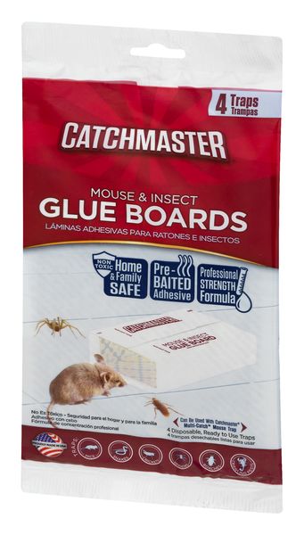  Catchmaster Mouse & Insect Glue Board Set, 36 Glue Boards & 30  Spider & Insect Glue Traps, Indoor Roach Trap for Home, Garage & Shed, Pet  Safe Pest Control 