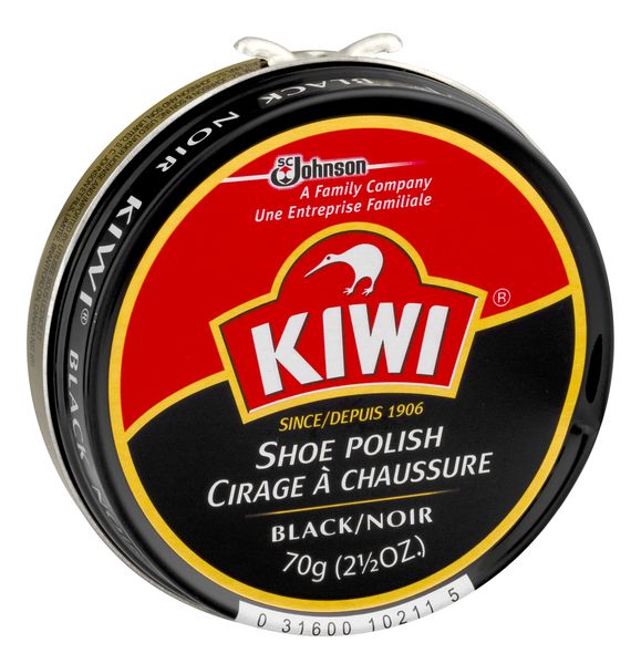 Kiwi Shoe Polish Black - 2.5 oz tin