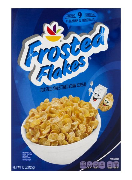 Kellogg's Frosted Flakes Original Breakfast Cereal, Family Size, 13.5 oz  Box 