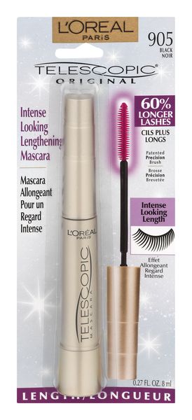 L'Oreal Telescopic Original Lengthening Mascara Black 905 - 0.27 oz pkg