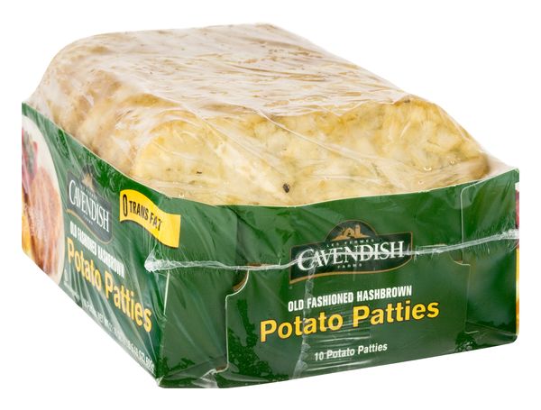 Lynden Farms Frozen Hash Brown Potato Patties 10 ct