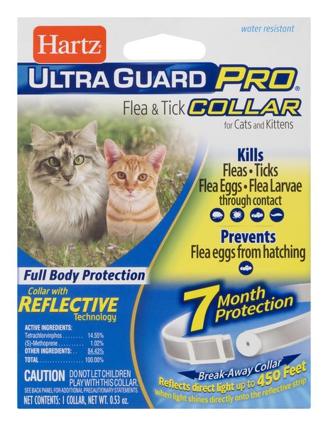 Hartz Ultra Guard Pro FLEA & TICK COLLAR for CATS & KITTENS Full Body  Protection