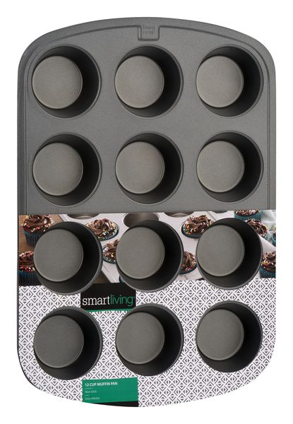 Smart Living Mini Muffin Pan Non-Stick 24 Cup