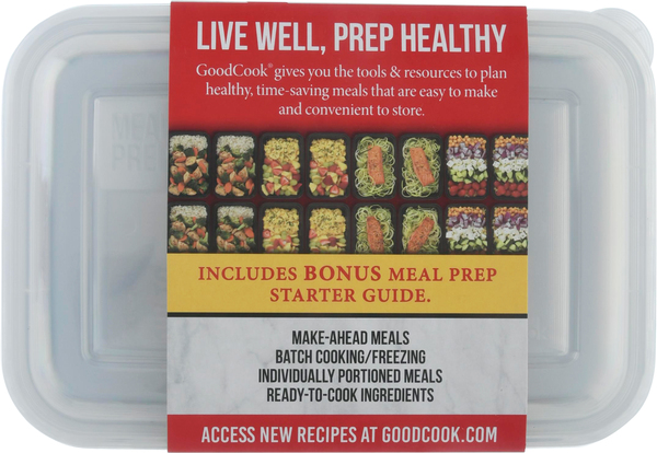 Good Cook Meal Prep Containers & Lids - 10 ct pkg