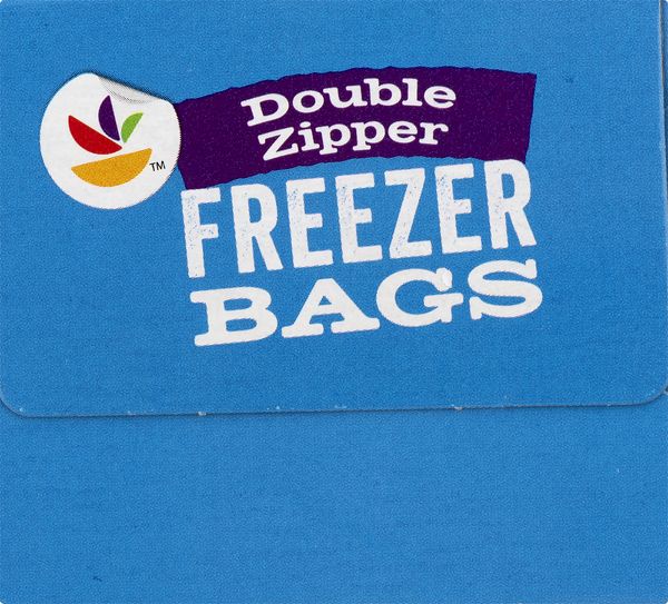 Giant Reclosable with Double Zipper Gallon Freezer Bags - 15 ct box