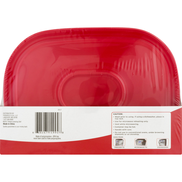 Our Brand Divided Storage Containers & Lids 3 Cup - 3 ct pkg