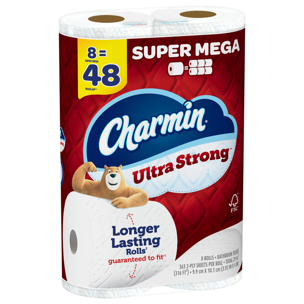 Charmin Ultra Gentle Mega Rolls Toilet Paper Tissue, 6 rolls - Foods Co.