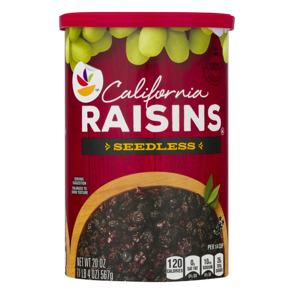 Stop & Shop California Raisins Seedless - 20 oz pkg