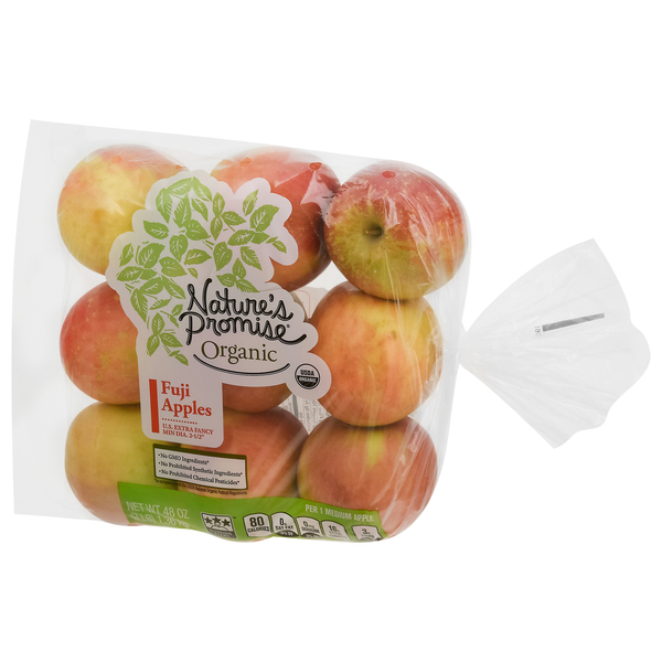 Fresh Organic Fuji Apples, 3 lb Bag 