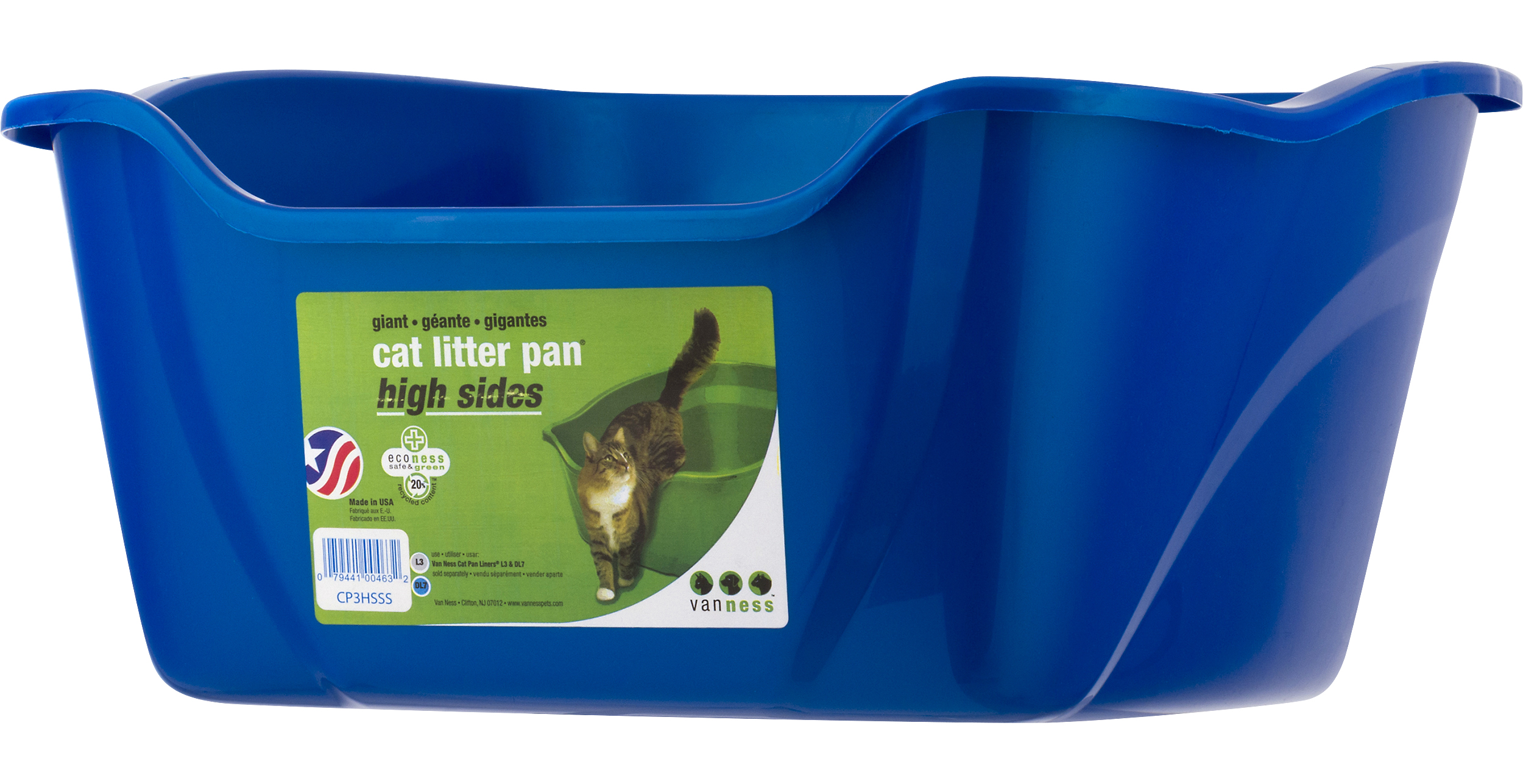 Vanness Cat Litter Pan High Sides Giant 1 ct pkg Giant