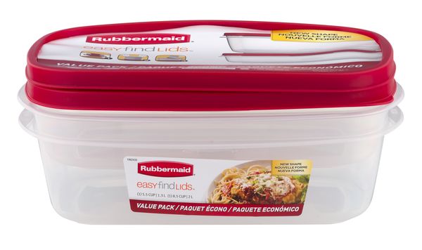 Rubbermaid Easy Find Lids Food Storage Container 1 ea, Tableware &  Serveware