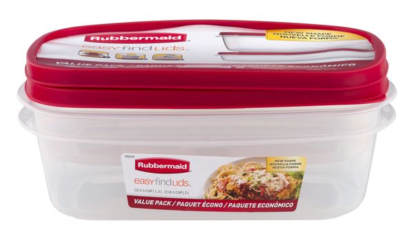 Rubbermaid 1776477 Food Storage Container, 0.5 Cup Capaci