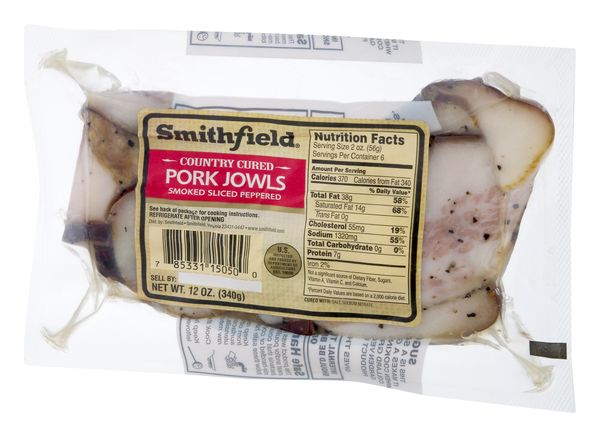 Smithfield Sliced Salt Pork, 12 oz