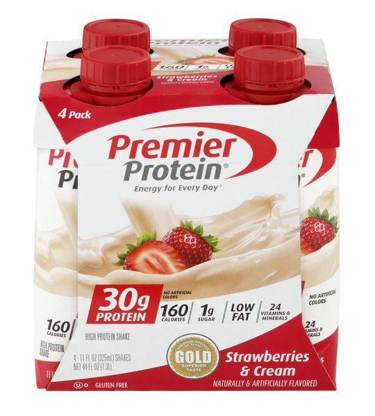 Premier Protein Shake, 30 Grams of Protein, Chocolate, 11 oz, 4 ct