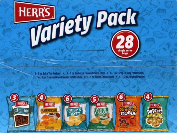 Herr's Snacks Variety Pack, 28 … curated on LTK